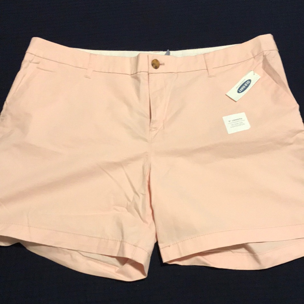 NWT Old Navy pink 5” shorts Size 14